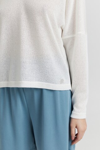 Oxmo Pullover 'KATLA' in Weiß