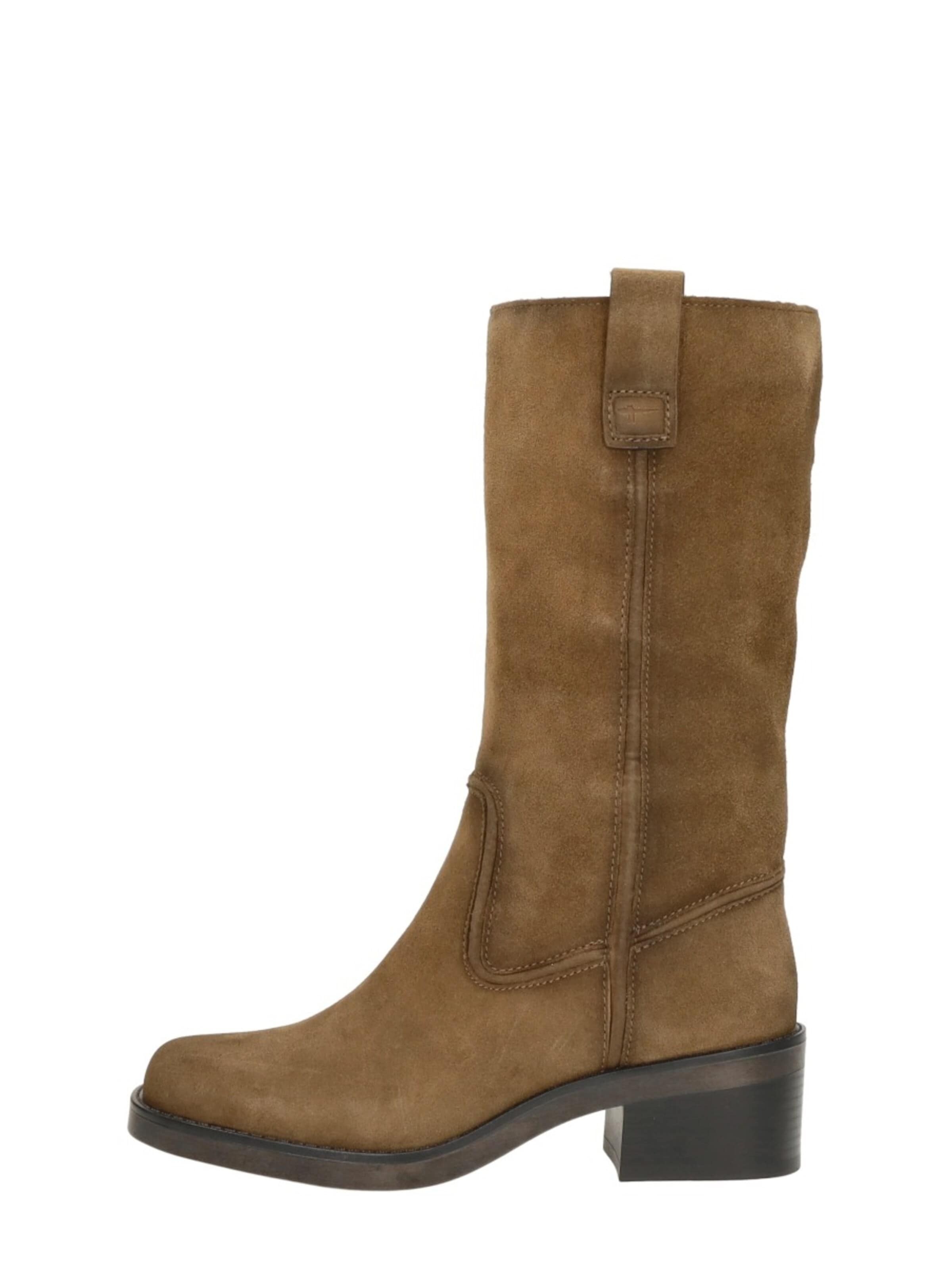 Tamaris Boots 'Kuit Laarzen' in Bruin: voorkant