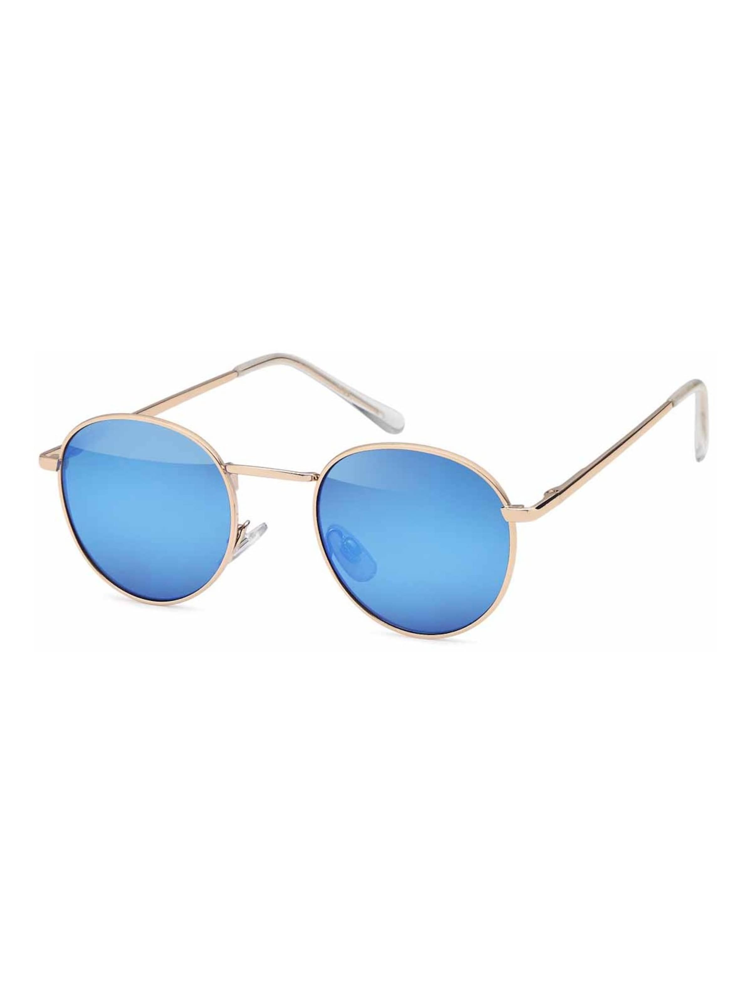 styleBREAKER Sonnenbrille 'Sonnenbrille Pantobrille rund'‌ in Blau: Vorderseite