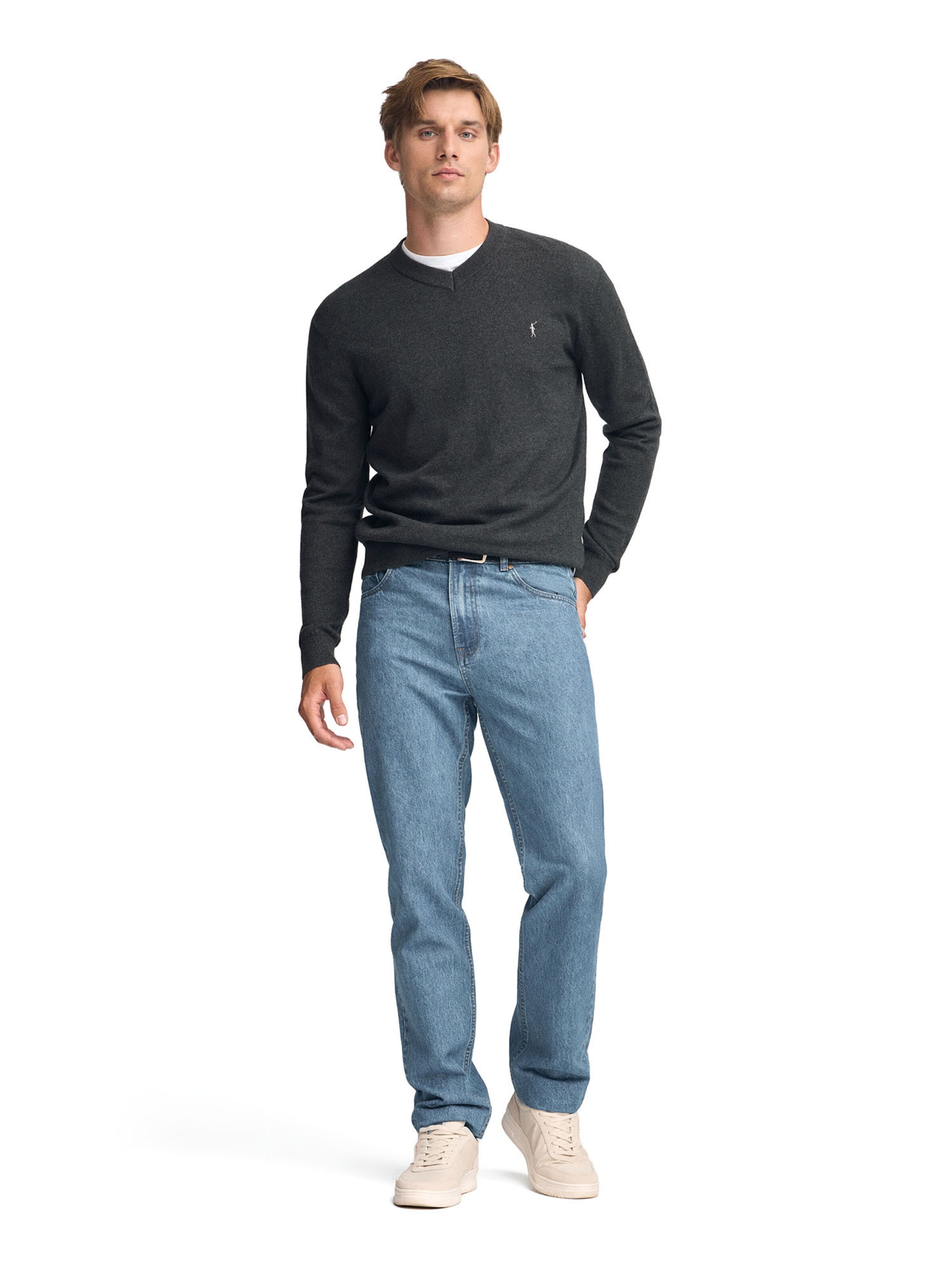 Polo Club Pullover in Grau