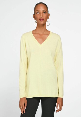 Pull-over include en jaune : devant