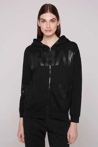 Soccx Zip-Up Hoodie in Black: front