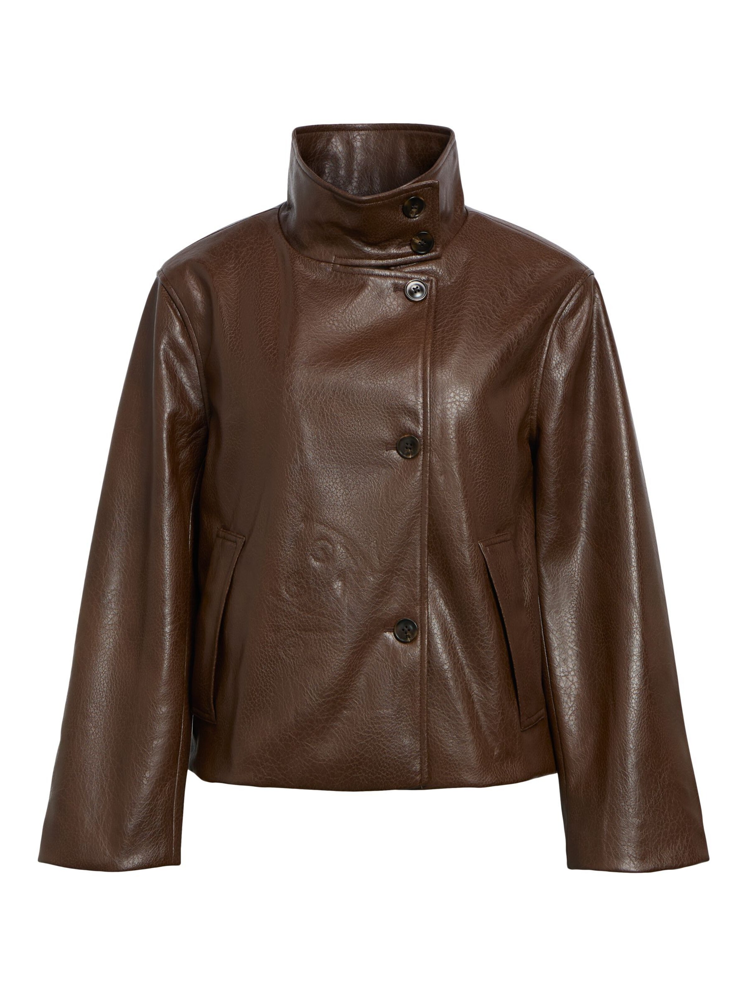 Veste mi-saison OBJECT en marron : devant