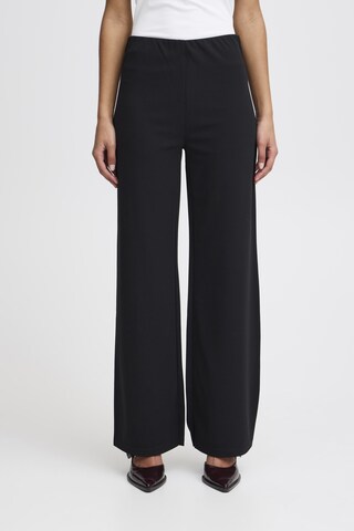 Loosefit Pantalon 'Katine' ICHI en noir : devant