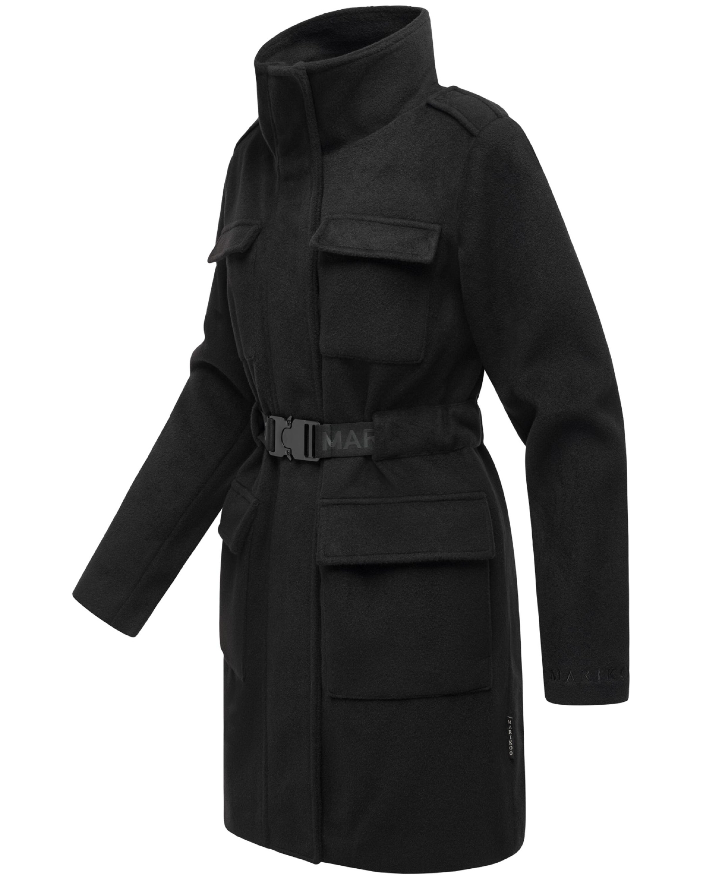 MARIKOO Átmeneti kabátok 'Tanokoo 16' - fekete