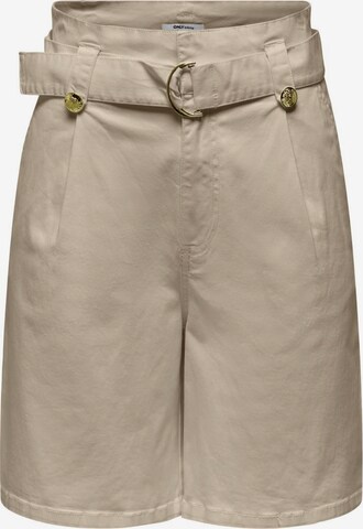 ONLY Regular Bundfaltenhose in Beige: predná strana