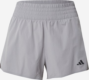 ADIDAS PERFORMANCE Regular Workout Pants 'Pacer Stretch Lux' in Grey: front