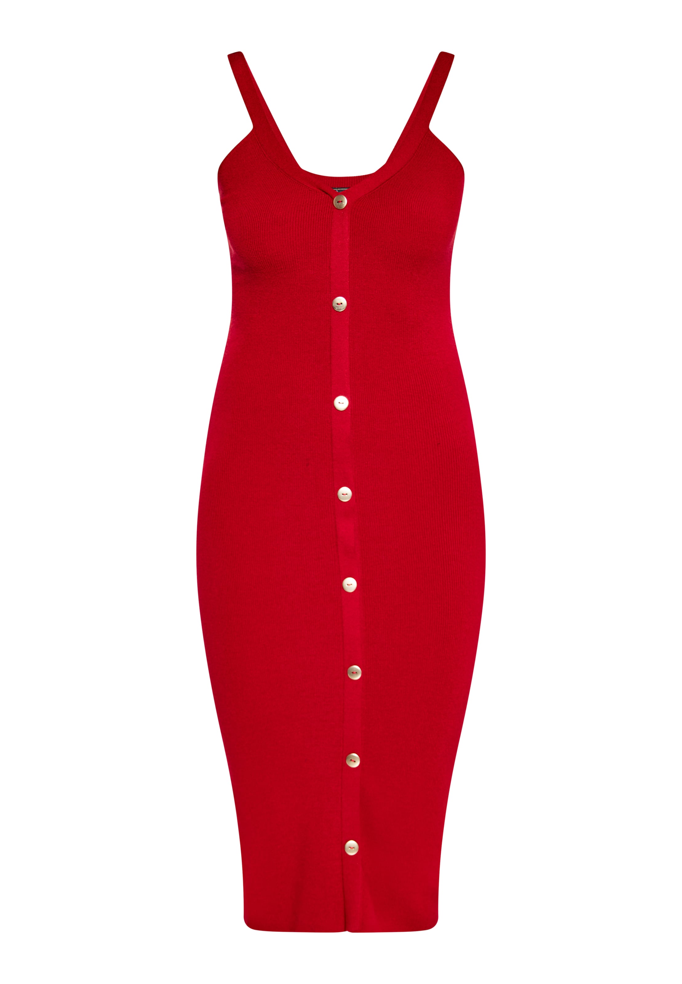 faina Pletené šaty - Červená: predná strana