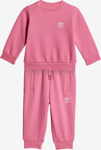 Survêtement 'Crew Set' ADIDAS ORIGINALS en rose : devant