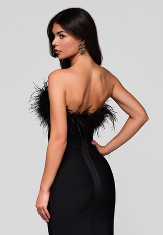 Ombre Abendkleid in Schwarz