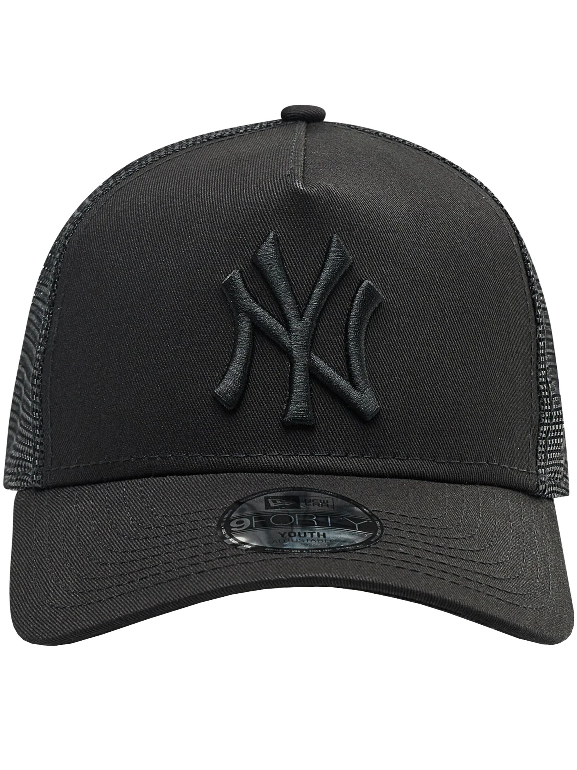 NEW ERA Hoed 'New Era 9FORTY Aframe Trucker New York Yankees Kids Cap' in Zwart