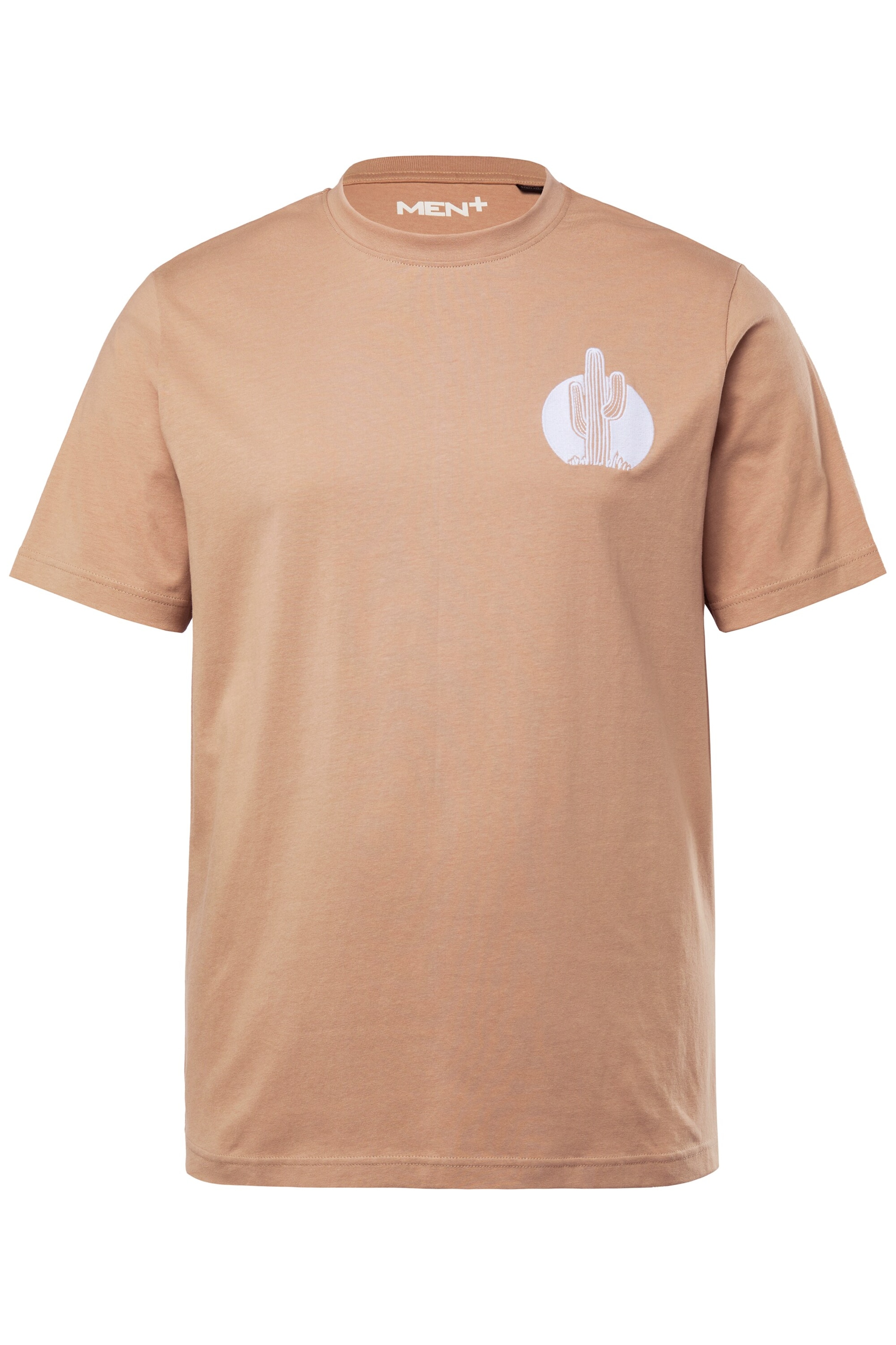 Men Plus Shirt in Beige: front