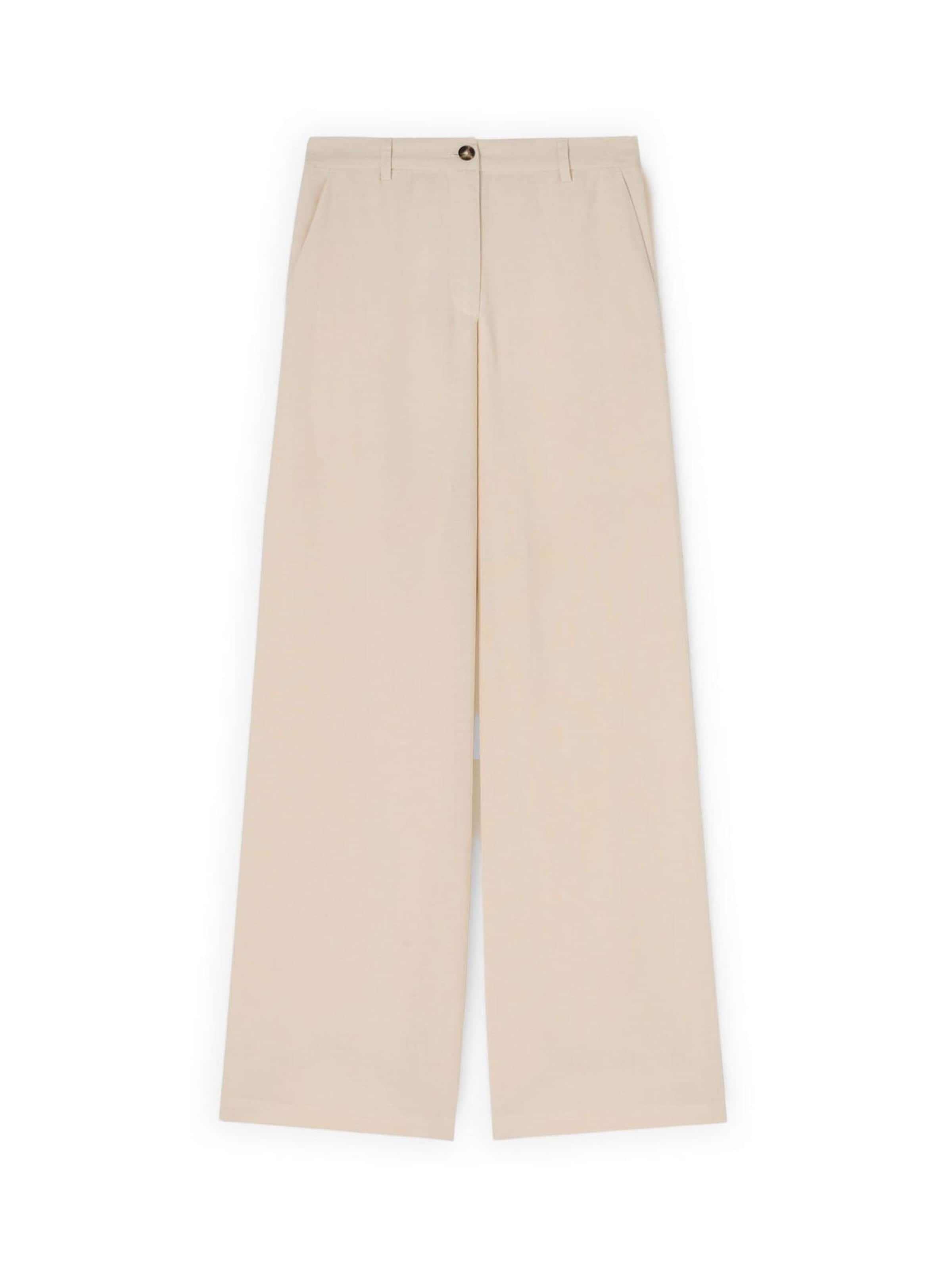 Wide Leg Pantalon MOTIVI en beige : devant