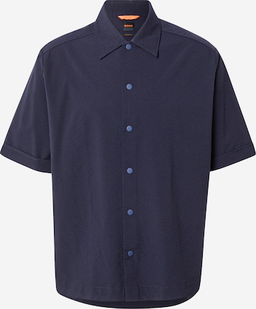 BOSS Orange - Ajuste confortable Camisa 'Lapoully' en azul: frente