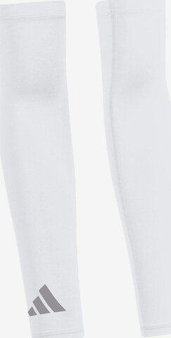 ADIDAS PERFORMANCE - Aquecedor de braços em branco: frente