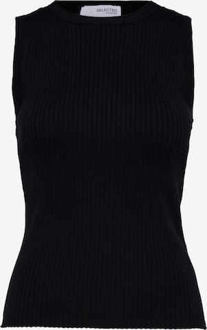 Tops en tricot 'Lydia' SELECTED FEMME en noir : devant