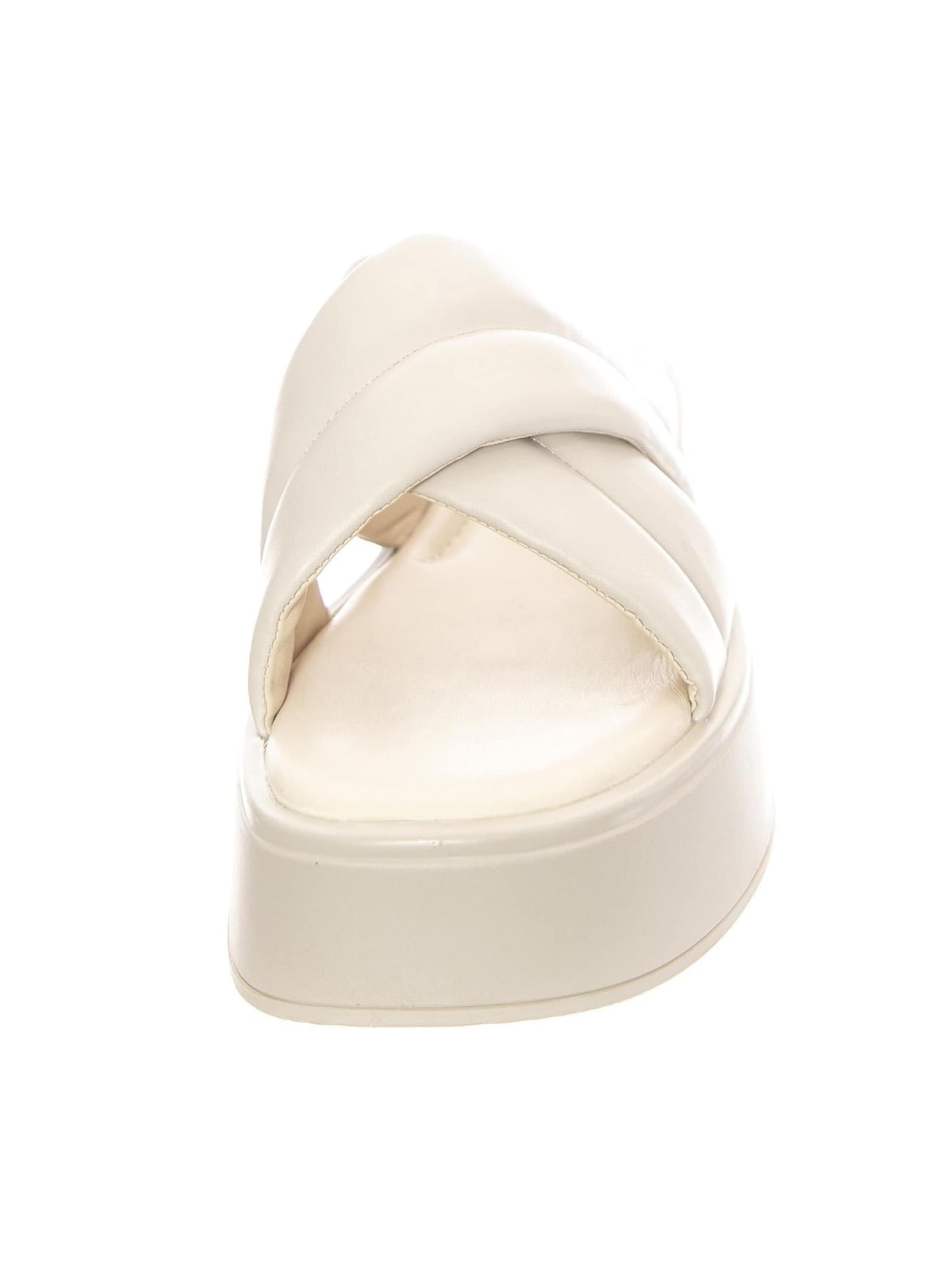 Zoccoletto 'W' Courtney Off White Cow Leather Sandals' di Vagabond in bianco