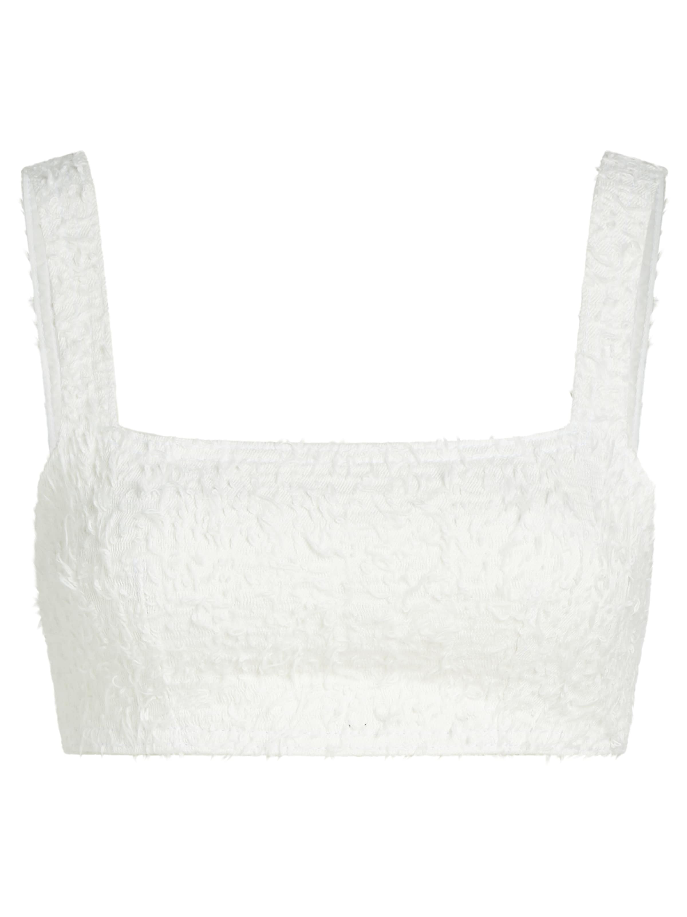 KARL LAGERFELD JEANS Top in Weiß: Vorderseite