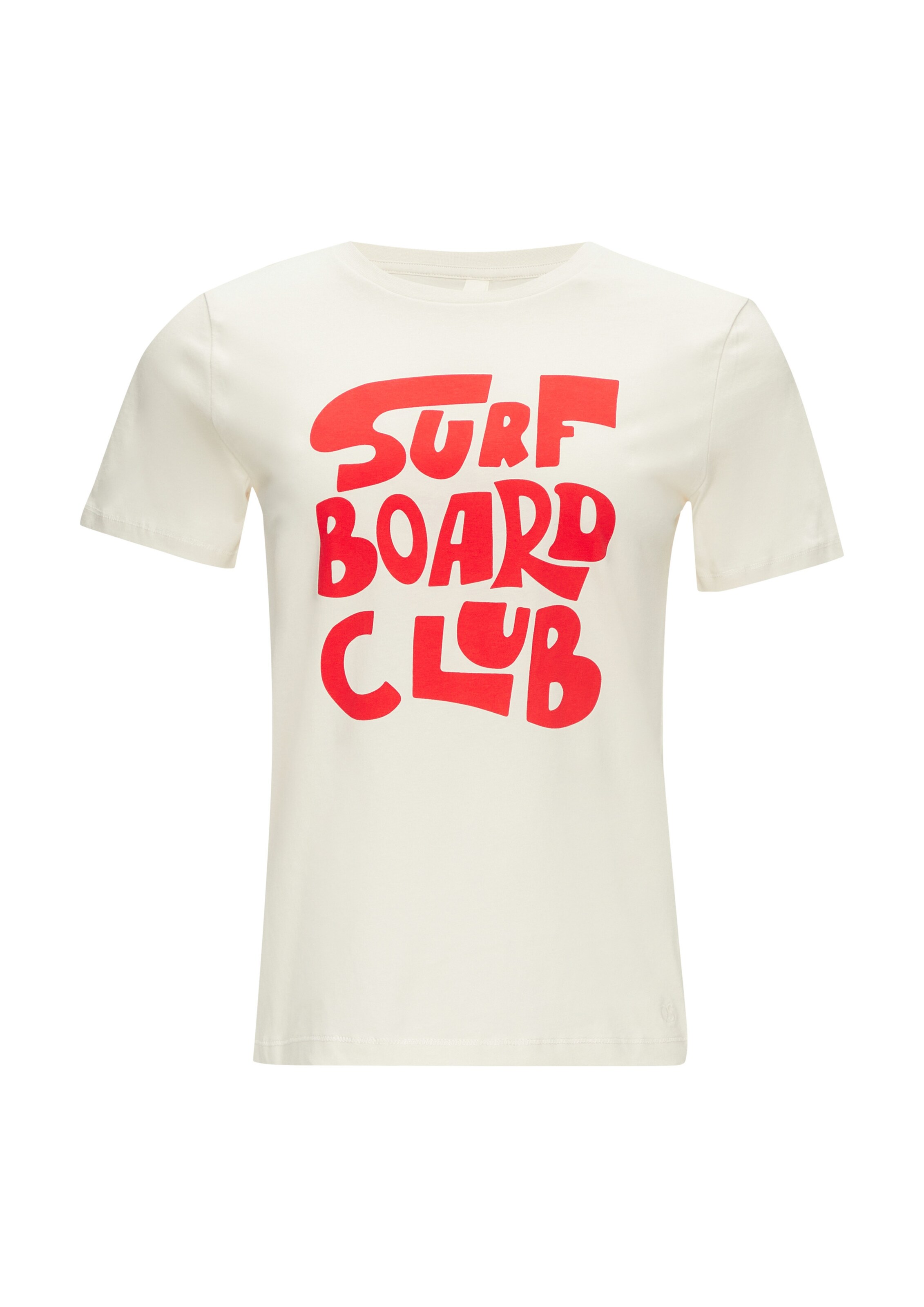 T-shirt QS en blanc : devant