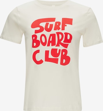 T-shirt QS en blanc : devant