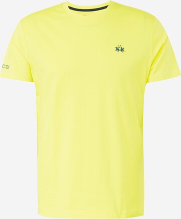 La Martina Koszulka w kolorze żółty: przód