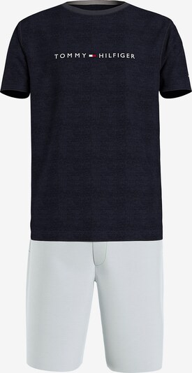 TOMMY HILFIGER Pyjama in beige / hellblau / dunkelblau / rot / weiß, Produktansicht