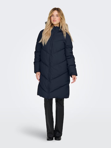 JDY Winter coat in Blue: front