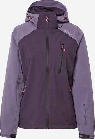 Weather Report Outdoor Jacket 'Camelia W-Pro' in Purple: front