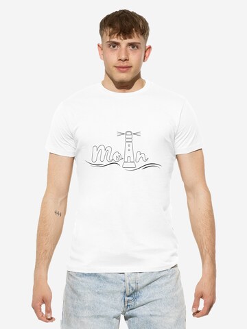 Maglietta 'Moin' di Cotton Prime in bianco: frontale