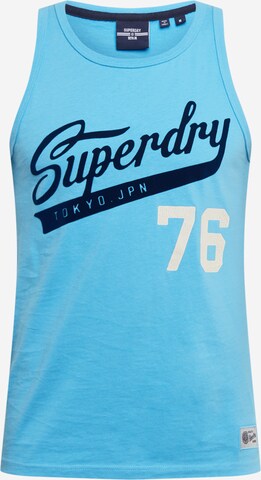 Tricou de la Superdry pe albastru: față