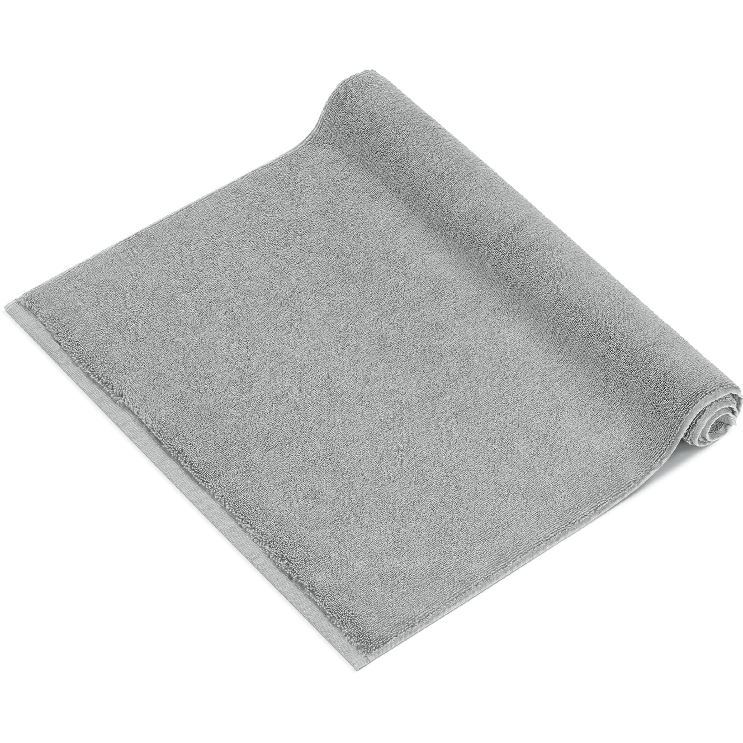 Tapis de bain 'Pura' Herzbach home en argent : devant