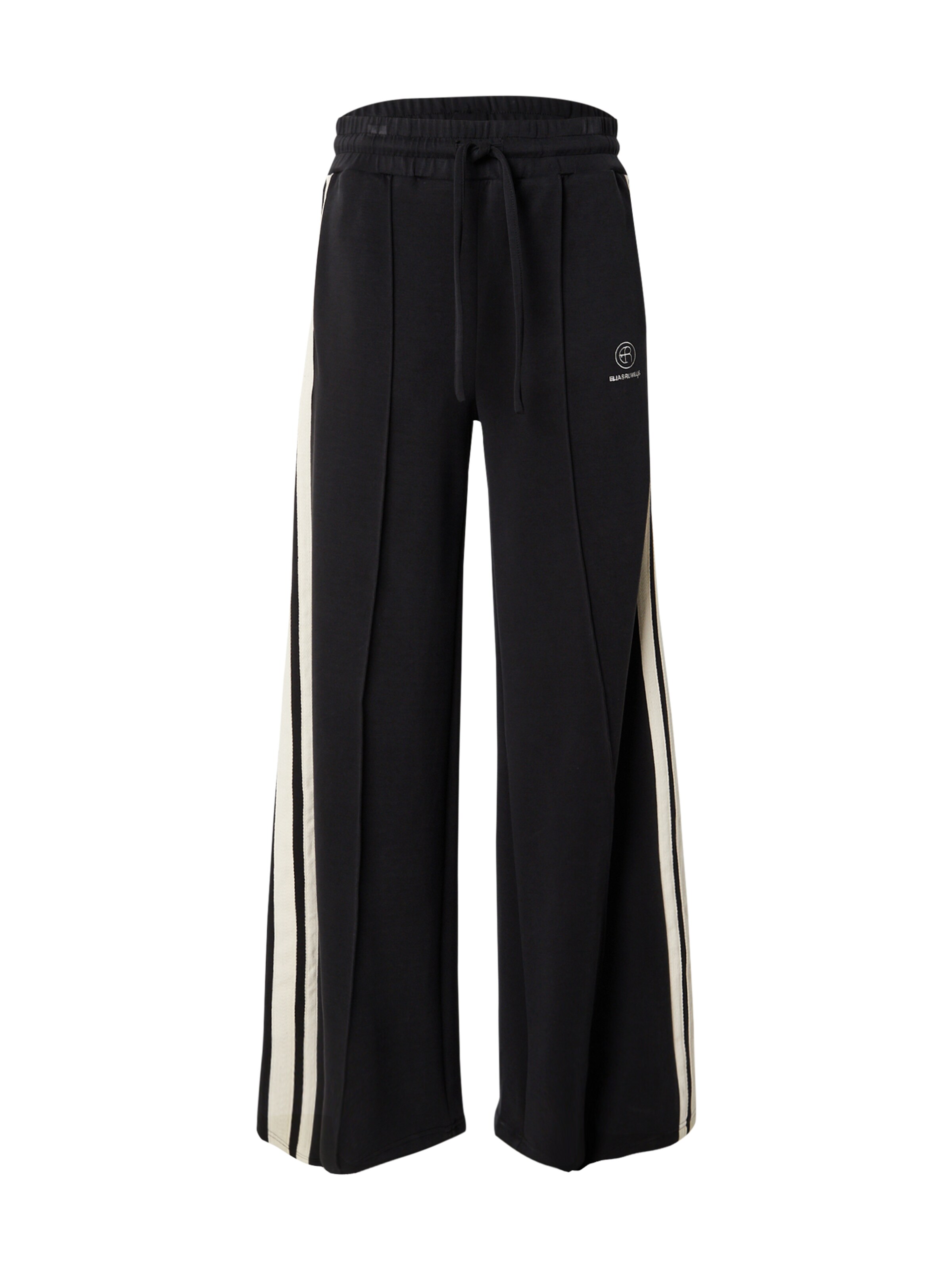 Elias Rumelis Wide leg Trousers in Black: front
