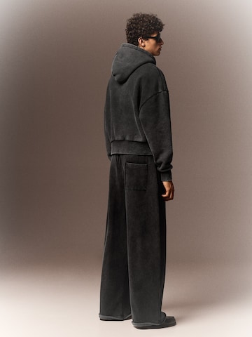 Baggy Pantalon Bershka en noir
