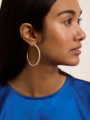 Ted Baker - Pendientes 'PERLA' en oro: frente