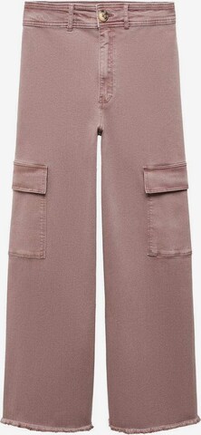 MANGO TEEN Wide leg Pants 'Sasha' in Brown: front