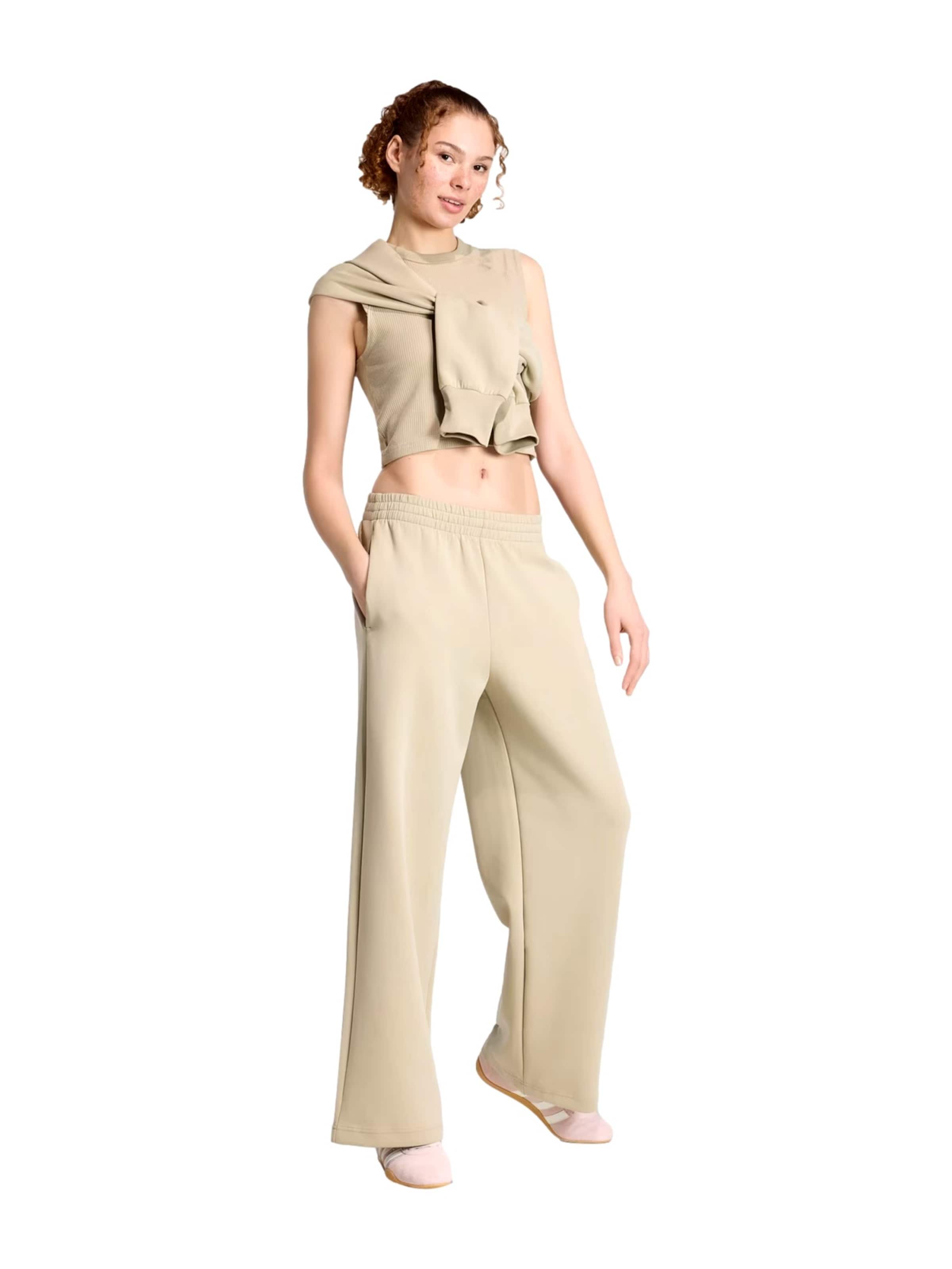 ADIDAS PERFORMANCE - regular Pantalón deportivo en beige: frente