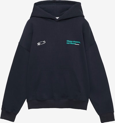 Pull&Bear Collegepaita värissä laivastonsininen / jade / valkoinen, Tuotenäkymä