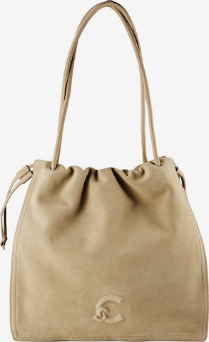 Sac bandoulière 'Dulse' Coccinelle en beige : devant