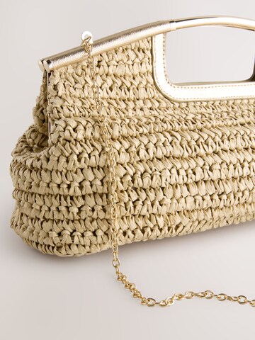 Next Clutchväska i beige