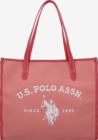 U.S. POLO ASSN. Schultertasche 'Beach 4' in Rot: predná strana