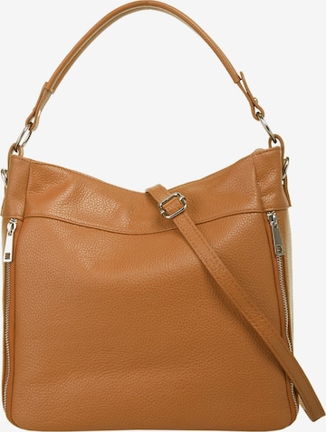 Cluty Handbag in Brown: front