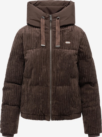 Veste fonctionnelle 'Riella' Ragwear en marron : devant