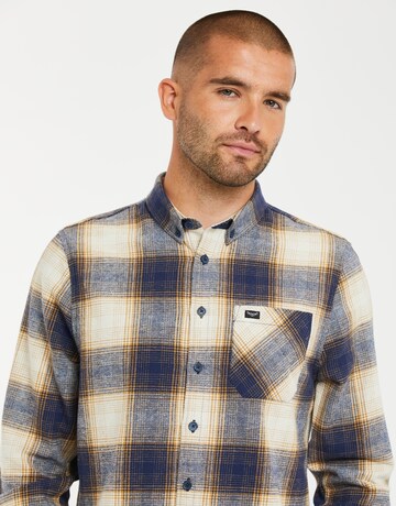 Threadbare Regular Fit Hemd 'Franco' in Beige