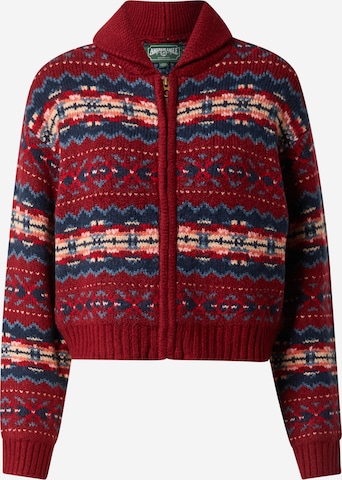 American Eagle Knit Cardigan in Red: front