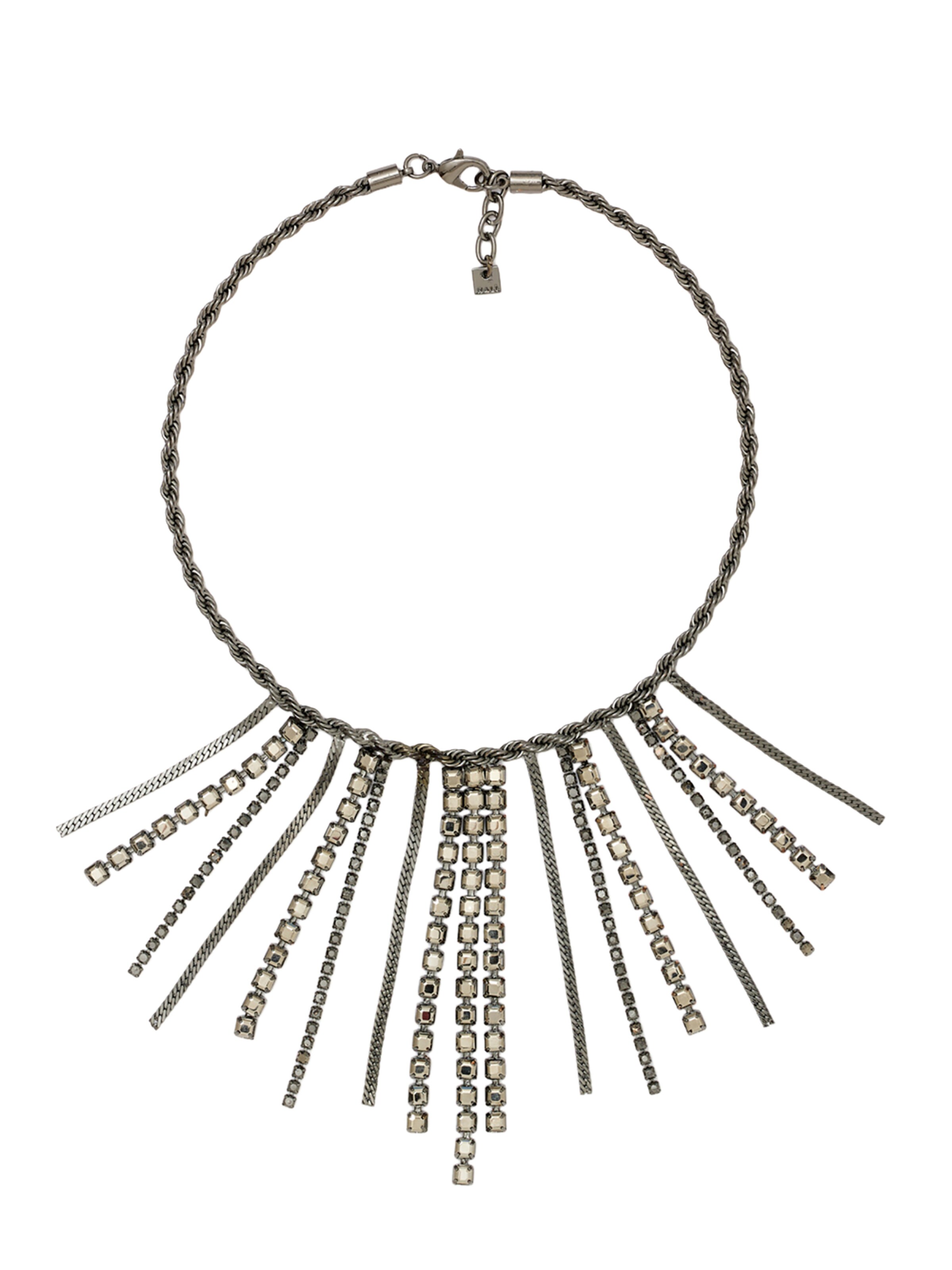 NALì Kette 'KAI' in Grau: Vorderseite