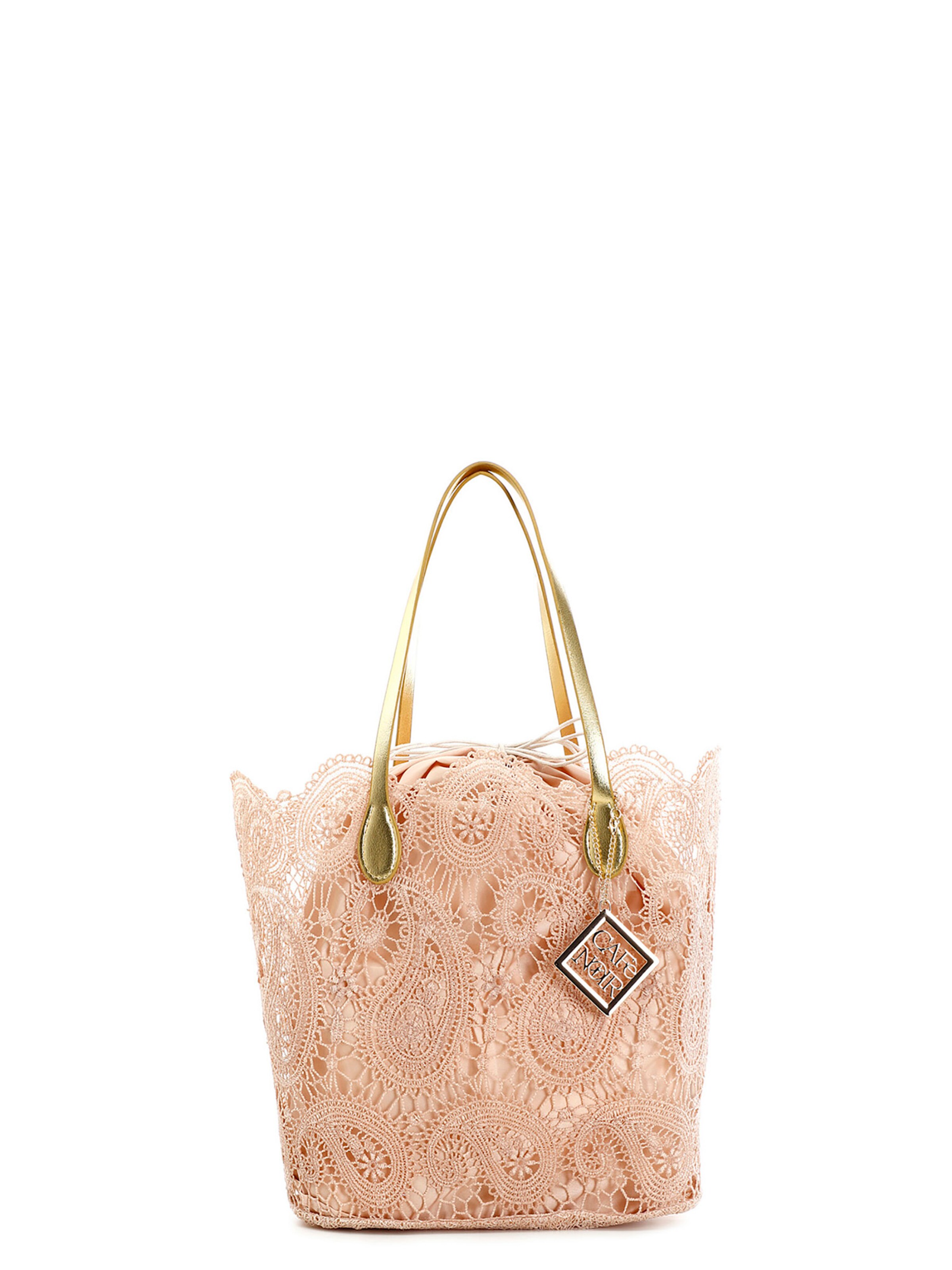 Borsa a sacco di CAFè NOIR in rosa: frontale