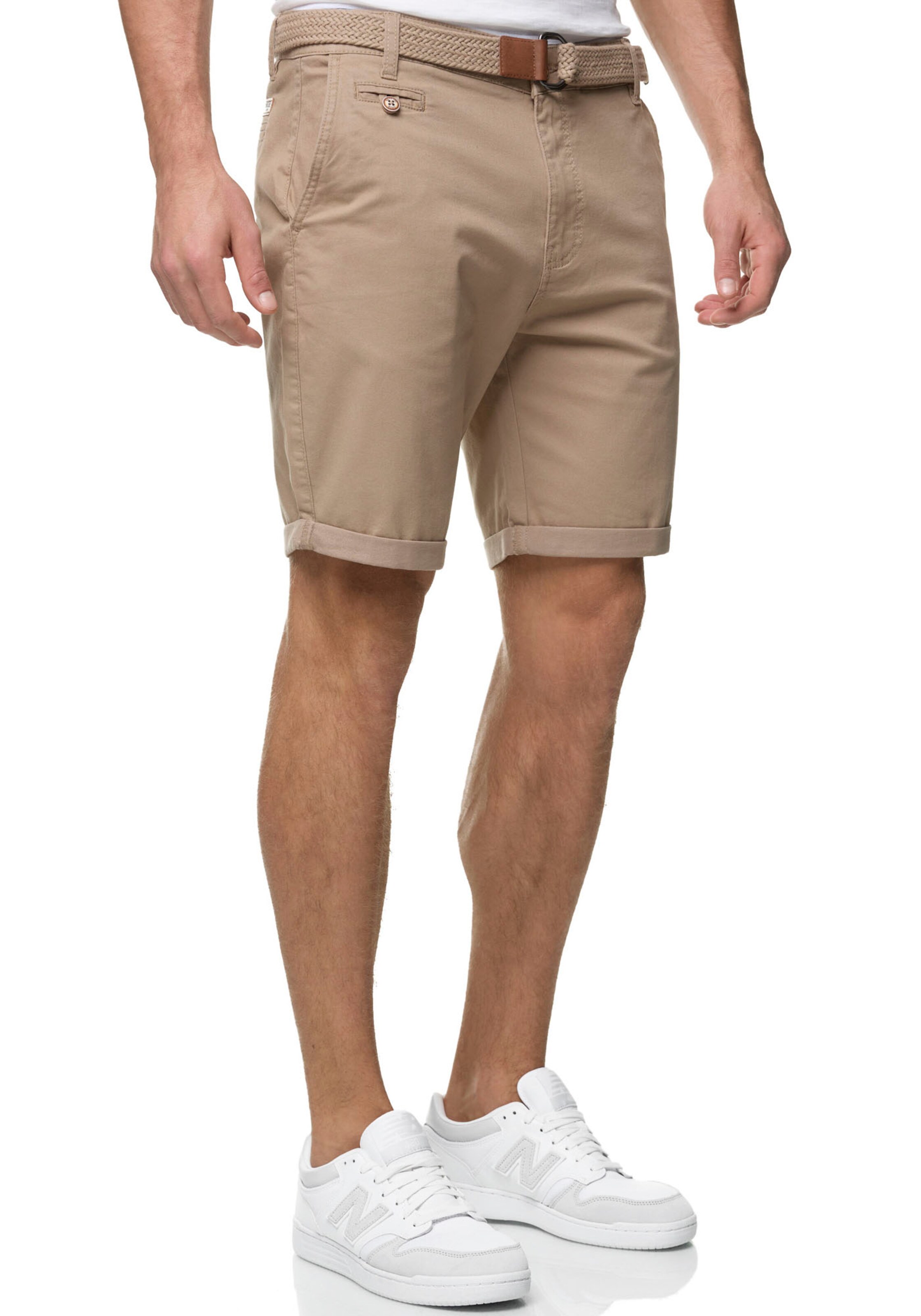 INDICODE JEANS Regular Chino Pants in Beige