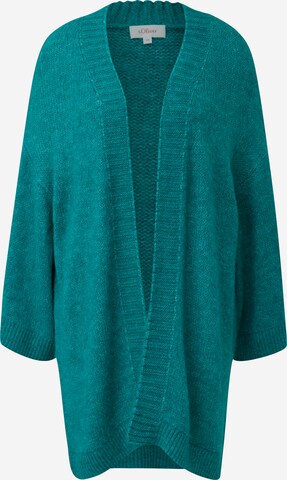 s.Oliver Knit Cardigan in Green: front