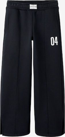 NAME IT - regular Pantalón en negro: frente