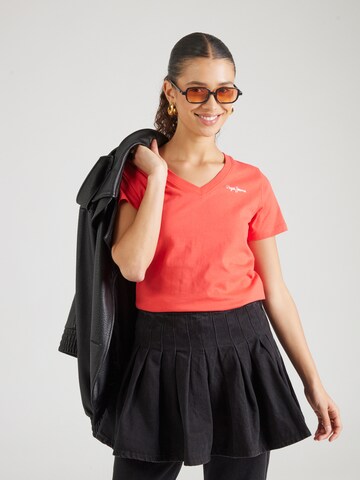 Pepe Jeans T-Shirt 'TOM' in Rot: Vorderseite